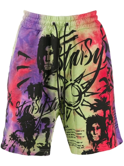 Mauna Kea Drawstring Tie-dye Print Shorts In Multicolor