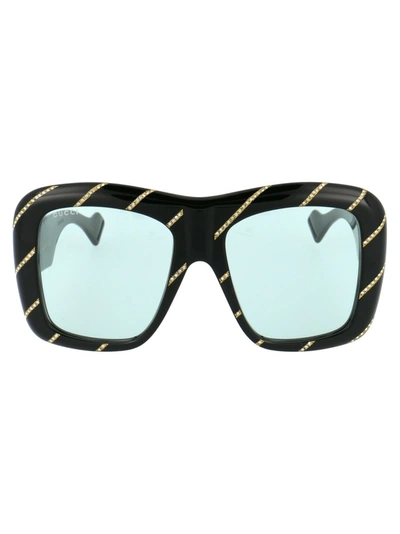 Gucci Gg0498s Sunglasses In Blue