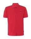 Napapijri Polo Shirts In Red