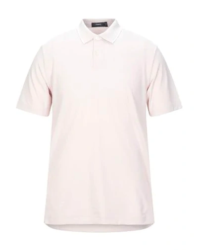 Theory Polo Shirts In Light Pink