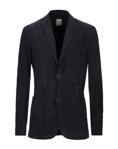 Andrea D'amico Suit Jackets In Dark Blue