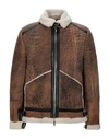 Andrea D'amico Faux Fur & Shearling In Camel