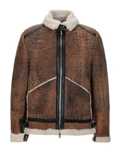 Andrea D'amico Faux Fur & Shearling In Camel