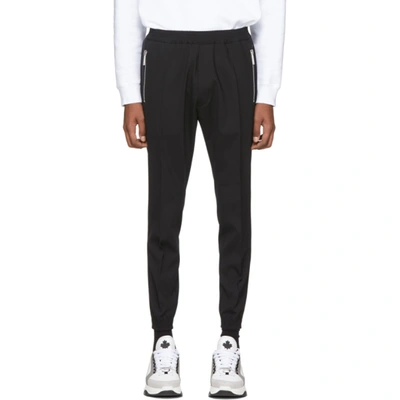 Dsquared2 Black Tropical Stretch Wool Jogger Fit Trousers