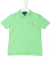 Polo Ralph Lauren Kids' Logo Embroidered Polo Shirt In Green