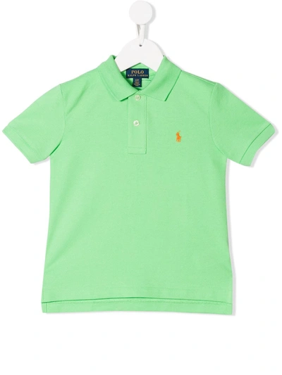 Ralph Lauren Kids' Logo Embroidered Polo Shirt In Green