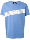 N°21 Fragile T-shirt In Blue