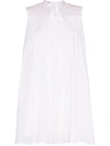 Miu Miu Kleid Mit Schleifenkragen In White