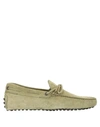 Tod's Loafers In Military Green