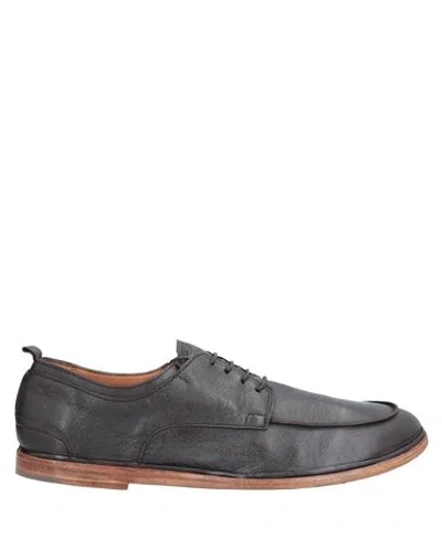 Elia Maurizi Lace-up Shoes In Dark Brown