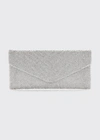 Judith Leiber Envelope Beaded Clutch Bag In Rhine