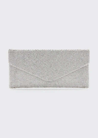 Judith Leiber Envelope Beaded Clutch Bag In Rhine