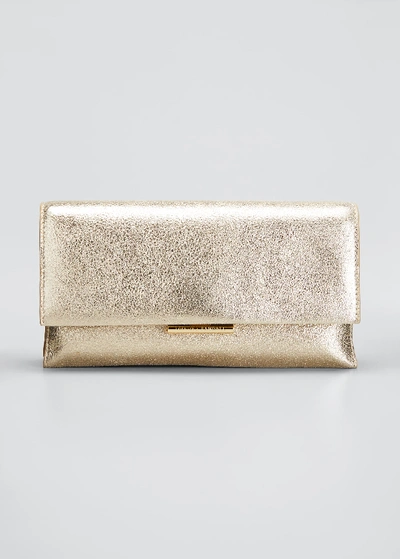 Loeffler Randall Tab Convertible Leather Clutch In Cappuccino