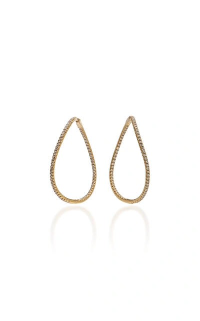 Anita Ko Women's Twisted 18k Gold Diamond Earrings