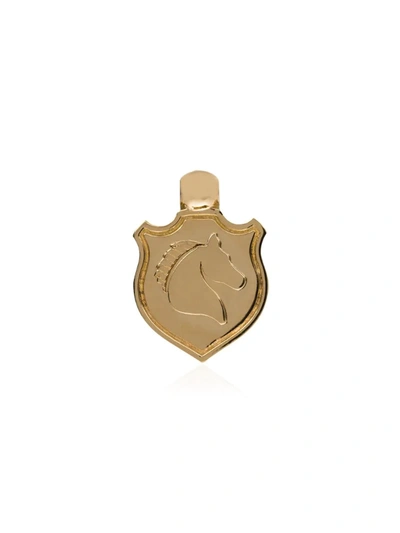 Foundrae 18k Yellow Gold Invictus Baby Crest Charm