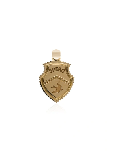 Foundrae 18k Yellow Gold Spero Baby Crest Charm