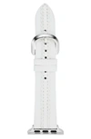 Kate Spade 38-40mm Leather Apple Watch Strap, White