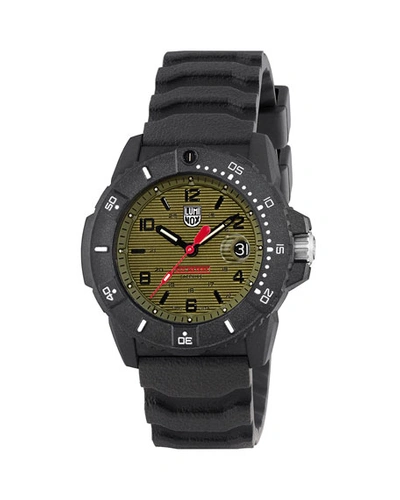 Luminox Men's 45mm Navy Seal 3600 Carbonox Watch In Green