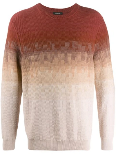 Ermenegildo Zegna Crewneck Cotton-knit Jumper In Brown
