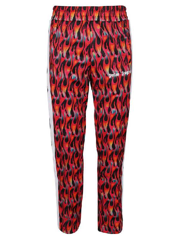palm angels flame track pants