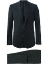 Dolce & Gabbana Pinstripe Three-piece Suit In Blue
