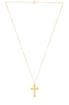 The M Jewelers Ny Siena Cross Necklace In Gold