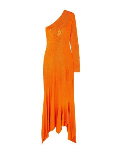 Alexandre Vauthier 3/4 Length Dresses In Orange