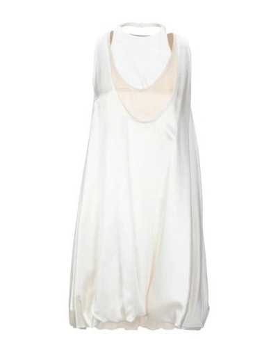 Valentino Short Dresses In White