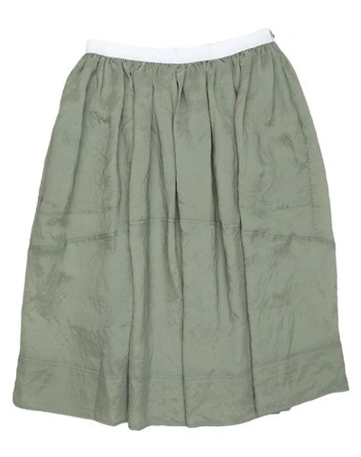 Golden Goose Midi Skirts In Military Green