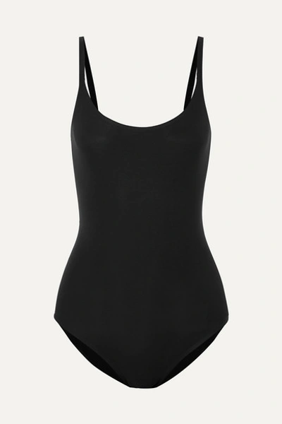 Chantelle Soft Stretch Black Seamless Bodysuit In Black