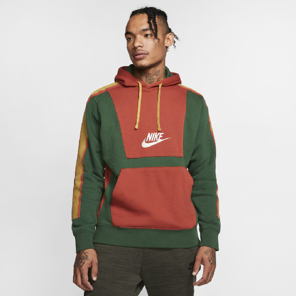nike sportswear club fleece hoodie red
