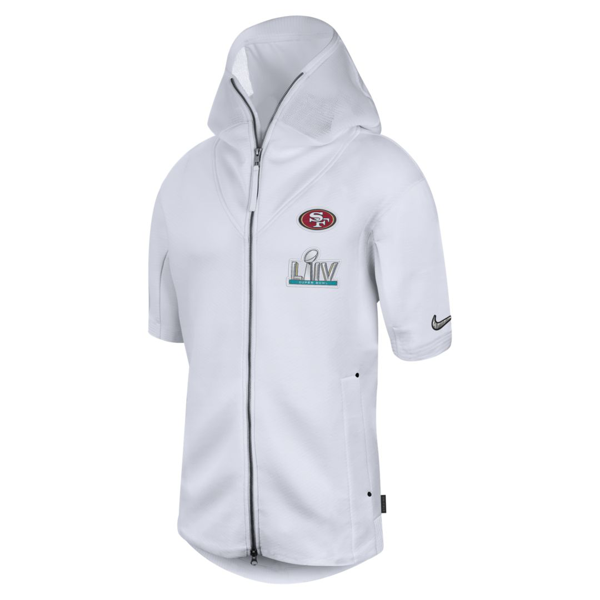 49ers white sideline hoodie