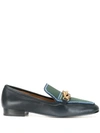 Tory Burch Jessa Bicolor Horsebit Loafers In Perfect Navy