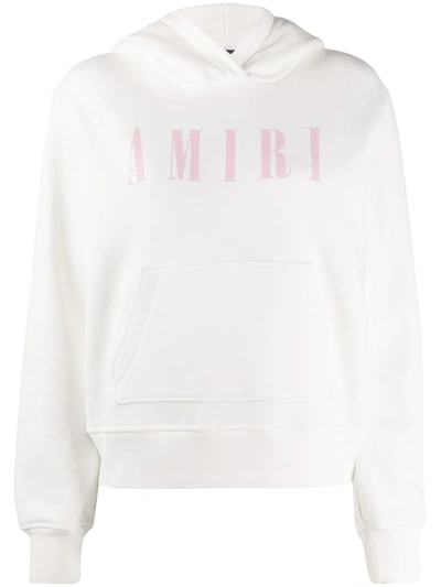 Amiri Logo Cotton-jersey T-shirt In White,pink