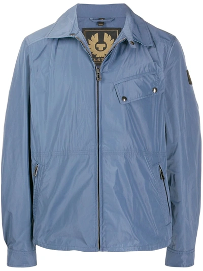 Belstaff Camber Garment-dyed Nylon Jacket In Blue