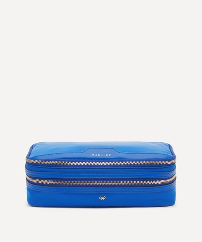 Anya Hindmarch Circus Makeup Pouch In Electric Blue