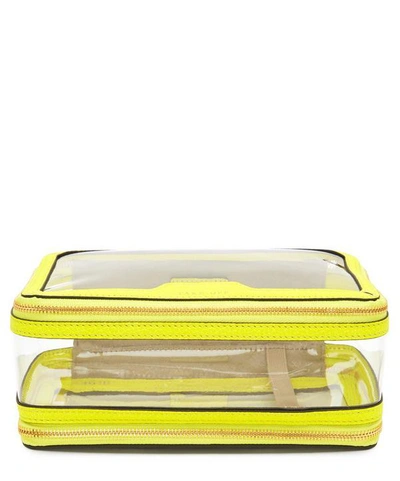 Anya Hindmarch Calf Take-off In-flight Case In Yellow