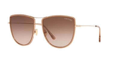 Tom Ford Woman Sunglass Ft0759 In Brown Gradient