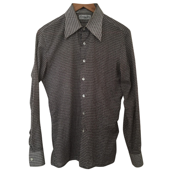 Pre-Owned Dior Brown Cotton Shirts | ModeSens