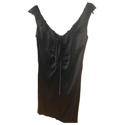 Pre-owned Luisa Beccaria Black Silk Dress