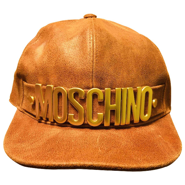 camel leather hat