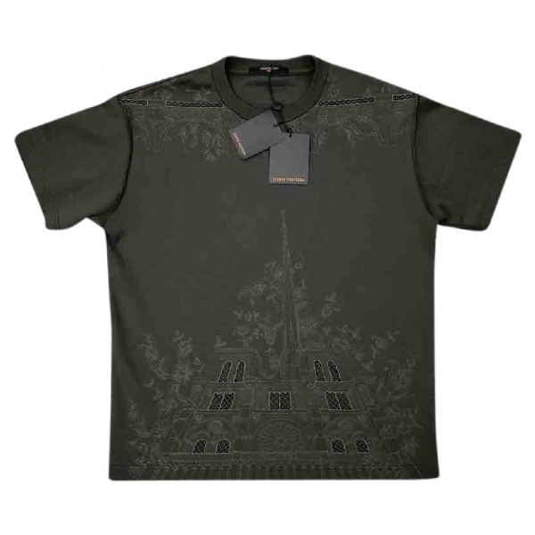 Pre-Owned Louis Vuitton Brown Cotton T-shirts | ModeSens