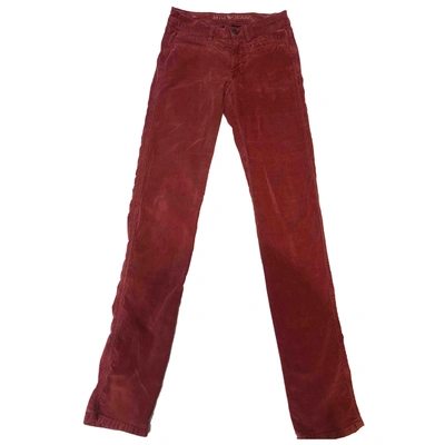 Pre-owned M.i.h. Jeans Slim Jeans In Red