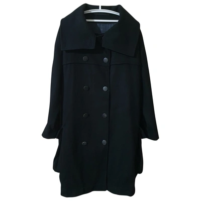 Pre-owned Won Hundred Wool Coat In Black