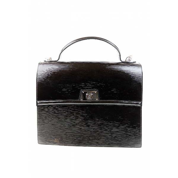 Pre-Owned Louis Vuitton Black Patent Leather Handbag | ModeSens