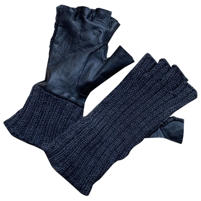 Pre-owned Costume National Leather Gloves