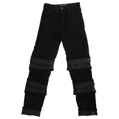 Pre-owned Y/project Black Cotton Trousers
