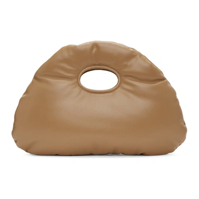 A.w.a.k.e. 'lucy' Small Padded Vegan Leather Bag In Beige