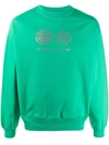 Rassvet Graphic-print Crew Neck Sweatshirt In Green