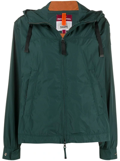 Parajumpers Drawstring Hooded Jacket In Green